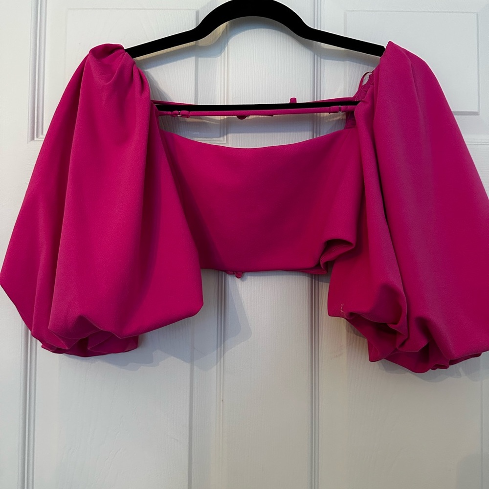 Zara Magenta Crop Top